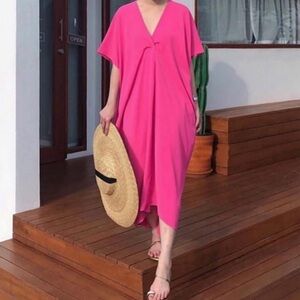 MADE IN FRANCE BEAUTIFUL CAFTAN STYLE DRESS